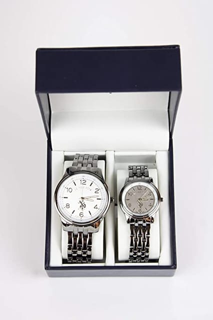 US Polo Assn. USC-7961 Analog Double Watch Set For Him and Her