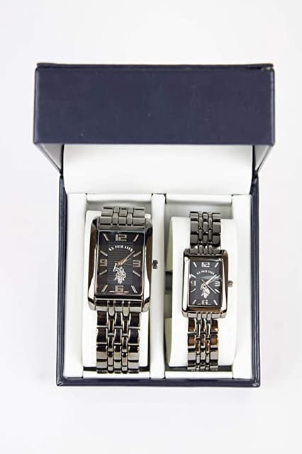 US Polo Assn. USC-7962 Analog Double Watch Set For Him and Her