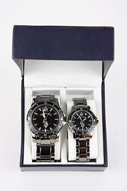 US Polo Assn. USC-7959 Analog Double Watch Set For Him and Her
