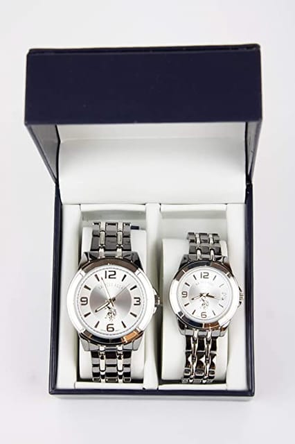 US Polo Assn. USC-7954 Analog Double Watch Set For Him and Her