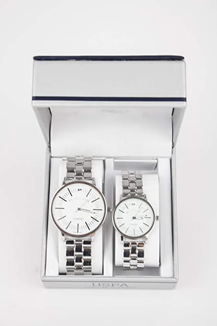 US Polo Assn. USC-7955 Analog Double Watch Set For Him and Her