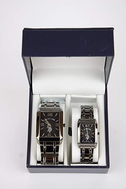US Polo Assn. USC-7953 Analog Double Watch Set For Him and Her