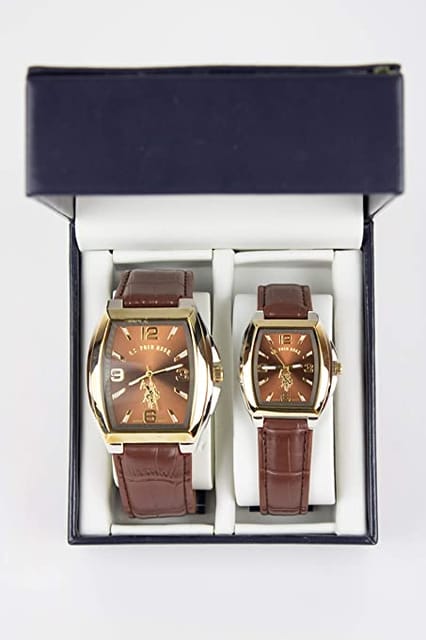US Polo Assn. USC-7946 Analog Double Watch Set For Him and Her