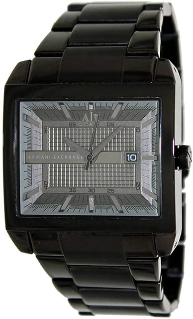 Armani Exchange Men's Ana-Digi Black Dial Stainless Steel Band Watch - AX2202