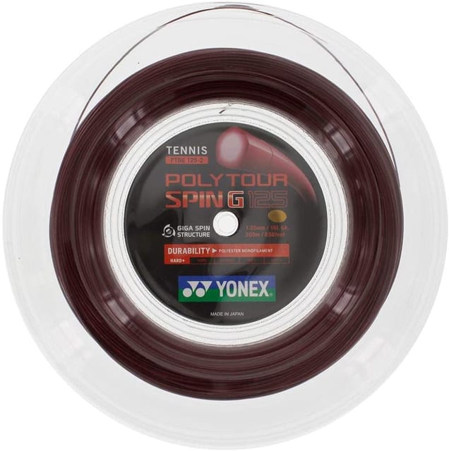 Ptgg125-2Y Yonex Tennis String Ptgg125-2Y D.Red 200Mtr/Coil Cls