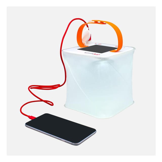 Packlite Max - Solar Inflatable Lanterns 2-In-1 Phone Charger - White