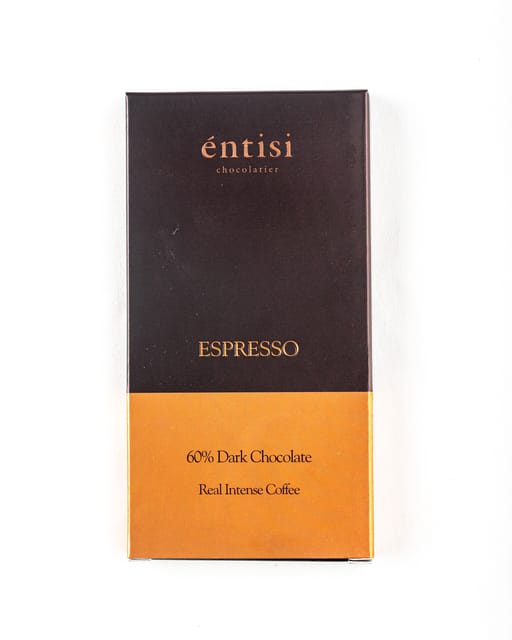 Entisi Espresso Chocolate Bar - 80gm (Pack of 2)