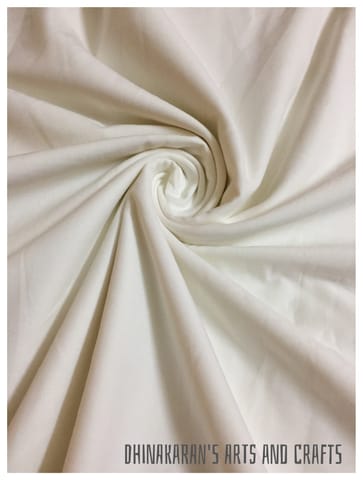 WHITE Pure Cotton Fabric