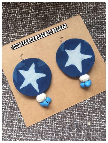 Star Fabric Earrings