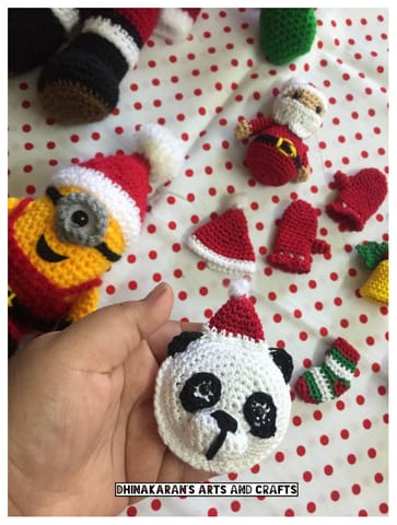 Christmas Panda Crochet Soft Toy