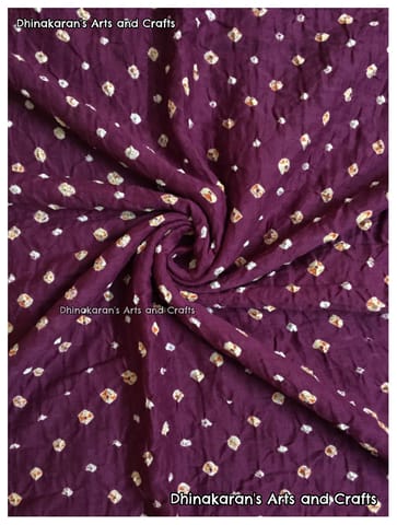 GRAPE LOVE Bandhani Fabric