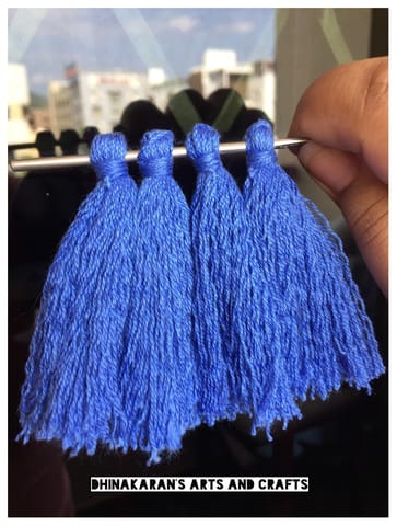 Blue Thread Tassels