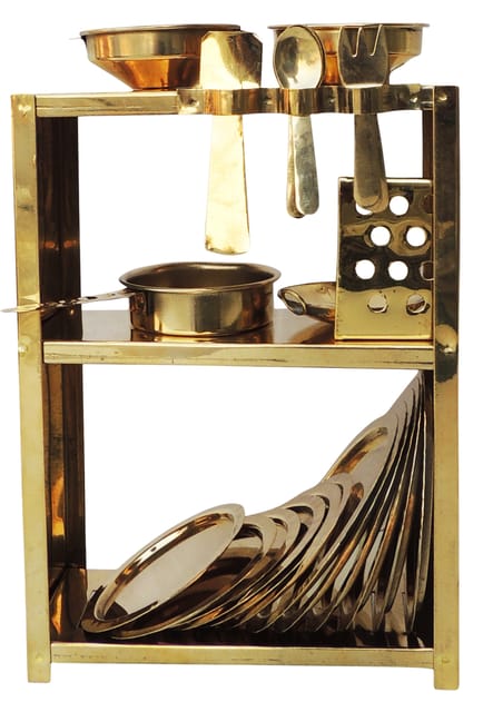 toy kitchen set brass