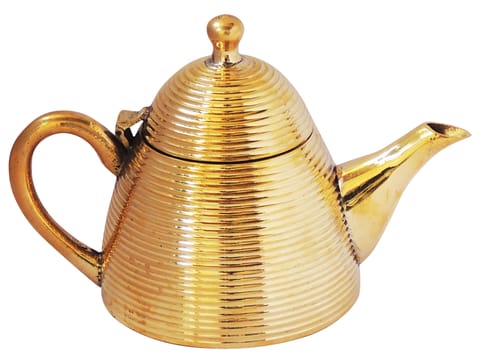 Brass Tea Pot Kettle 450 ML - 8*4.5*5.5 inch (Z273 B)