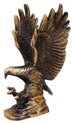 Brass Antique Showpiece Eagle Statue - 4*3.8*8 inch (AN006 X)