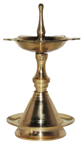 Brass Table Decor Kerala Fancy No. 1 - 2.5*2.5*3.5 inch (F683 A) (MOQ : 6 Pcs.)