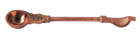 Copper Pooja Achmani (MOQ : 12 Pc.) - 5.6*1*0.05 inch (Z307 D)