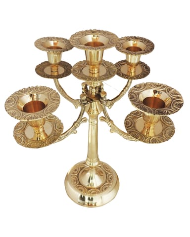 Brass Candle stand -9.8*4.5*12 Inches (Z285 F)