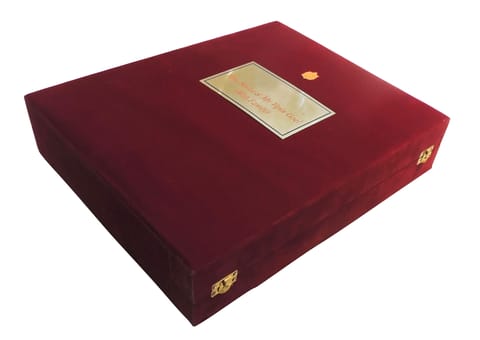 Royal Decorative Wooden Plus Velvet Wedding Card - 16.5*13.5*3.8 Inch (WE004)