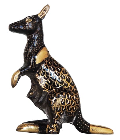 Brass Showpiece Kangaroo Statue - 4.8*1.3*6 inch (AN216 A)