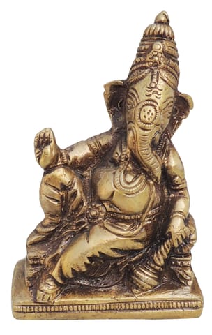 Brass Showpiece Ganesh Ji Statue - 2.2*1.2*3.5 Inch (BS1270 C)