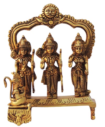 Brass Showpiece Ram Darbar Statue - 2*3.5*9.2 Inch (BS1394 K)