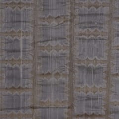 Pure Brocade with Zari Stripes Work - White - KCC154862
