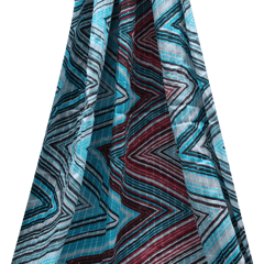 Chinon Multi - Colored Print with sequins and thread Embroidery - KCC122843