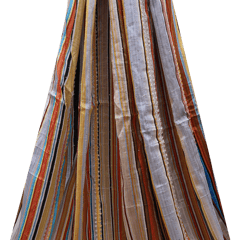 Chinon Multi - Colored Stripes Print Embroidery - KCC111614