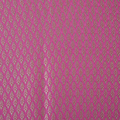 Semi Brocade with Gold Zari boota - Magenta Pink - KCC156401