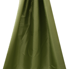 Semi Brocade with silver zari boota - Olive Green - KCC156402