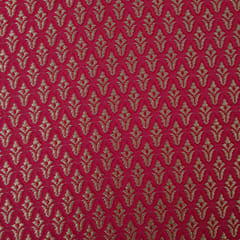 Semi Brocade With Gold Zari Boota -  Magenta Pink - KCC156395