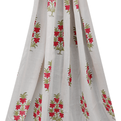 Cotton Floral  Print - White - KCC128528