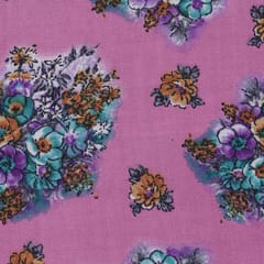 Pashmina Floral  Print - Dusty Pink - KCC42133