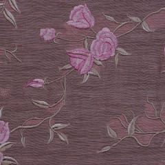 Nokia Silk Thread Floral  Embroidery - Blush Pink - KCC125088