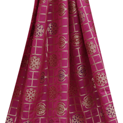 Brocade traditional pattern zari work - Magenta Pink - KCC153681