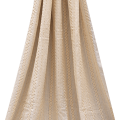 Nokia Silk Stripe thread and Sequins Embroidery - White - KCC167113