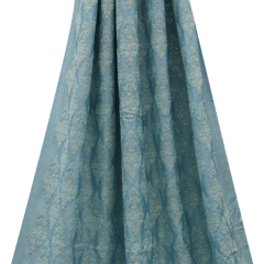 Nokia Silk Thread Sequins Embroidery - Aqua Blue - KCC167109