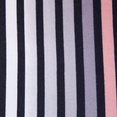 Woolen Multi Colored Stripe Lycra Print
