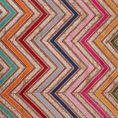 Georgette Multi-Colored Sequins lehriya Embroidery-  KCC173989