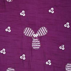Nokia Silk Sequins Embroidery- Purple- KCC101244