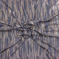 Dusty Blue Crush Foil Stripe Print - KCC189388
