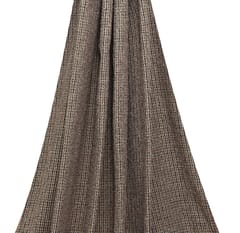 Rugged tone with Cream, black and Blush Colored Stripes woolen Fabric - KCC190872