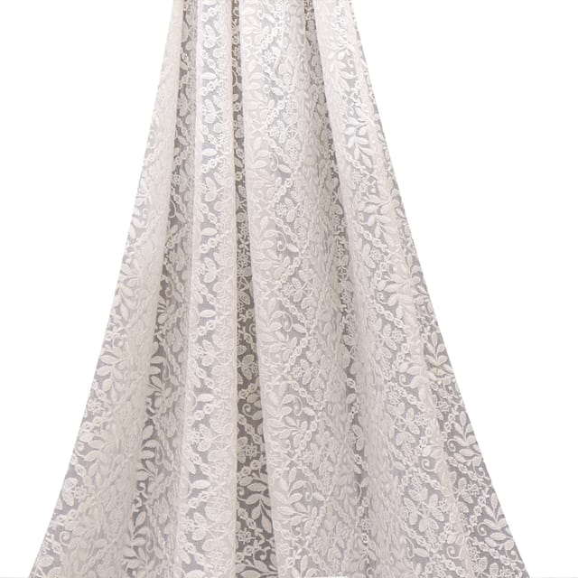 Chikankari Floral Patterned embroidery on georgette fabric - KCC191427