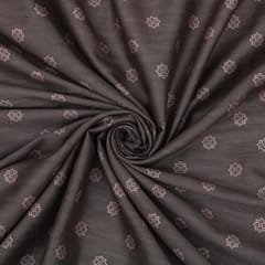 Coin Grey Glace Cotton Motif Print Fabric