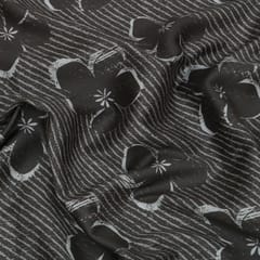 Raven Black Glace Cotton Print Fabric