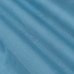 Powder Blue Chanderi Plain Fabric
