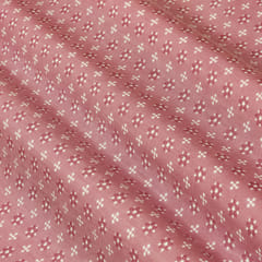 Pink Muslin Digital Floral Print Fabric