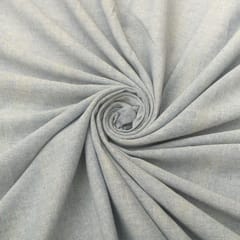 Ash Grey Textured Print Linen Cotton Fabric