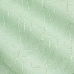 Faded Sea Green Nokia Silk Thread Embroidery Fabric